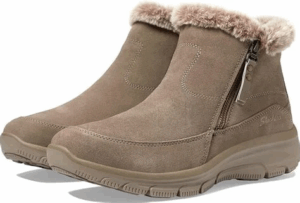 Skechers easy going cool zip taupe laarsje