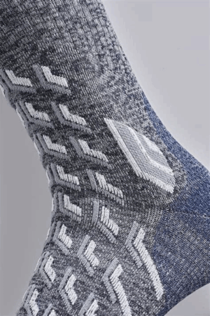 Therm-ic Crew trekking cool grey white Sokken