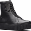 Clarks Torhill style black leather