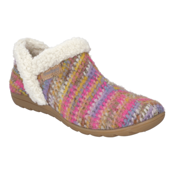 19903 Cadiz Pink multi pantoffel ( uitneembaar) Westland