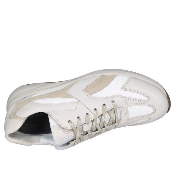 Durea Sneaker wit taupe off white H
