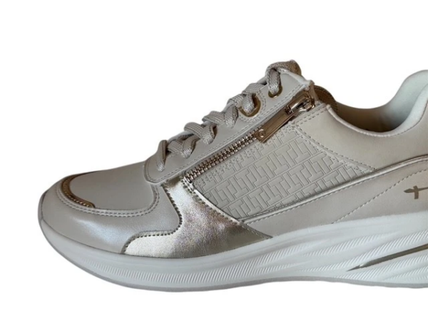 Tamaris Sneaker ivoor/ goud Dames