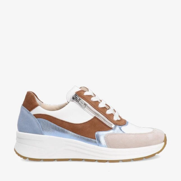 Solidus sneaker blauw bruin wit H