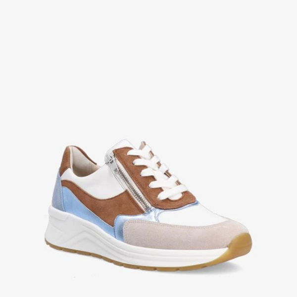 Solidus sneaker blauw bruin wit H