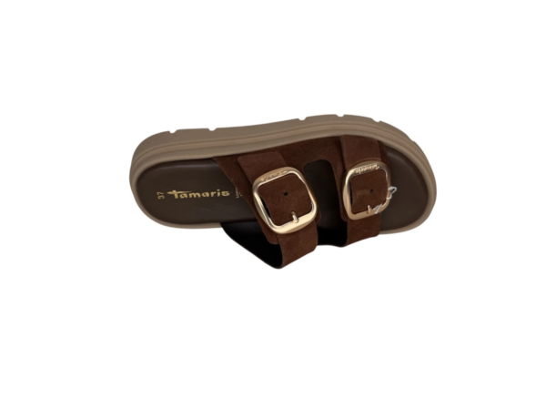 Tamaris Slipper 2 band bruin Dames