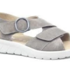 Hartjes Calypso creme velour K sandaal