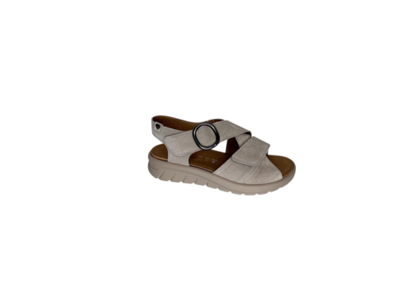 Hartjes Calypso creme velour K sandaal