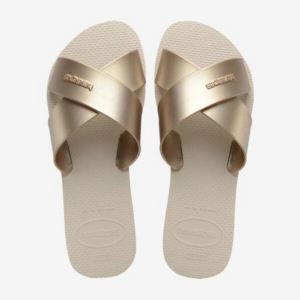 Havaianas Aqua metallic slipper brede banden