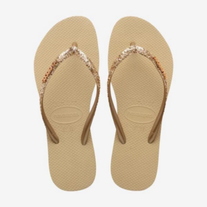 Havaianas Slim glitter sand grey glitter bandje