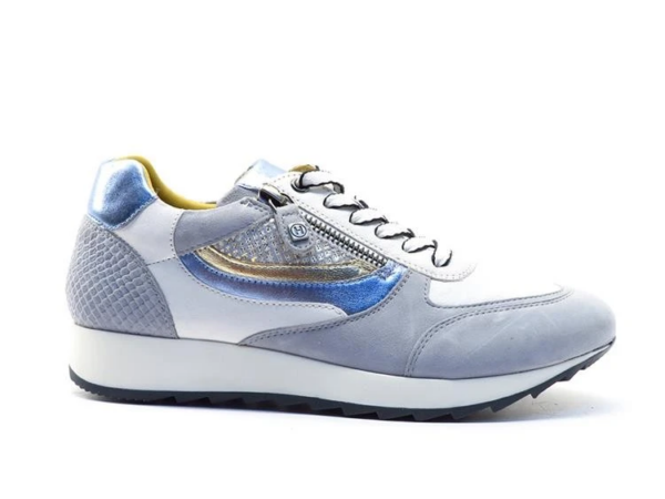 Helioform Sneaker blauw wit goud K