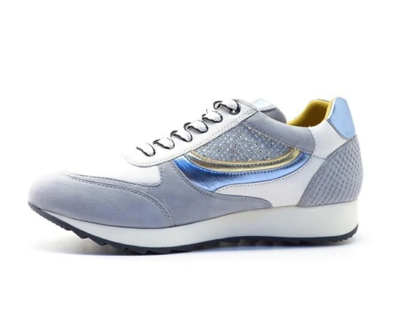 Helioform Sneaker blauw wit goud K
