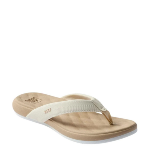 Reef Cushion melody sand, off white band