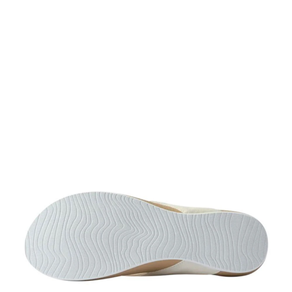 Reef Cushion melody sand, off white band