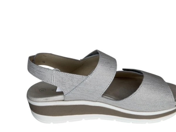 Solidus Greta sandaal wit metallic G