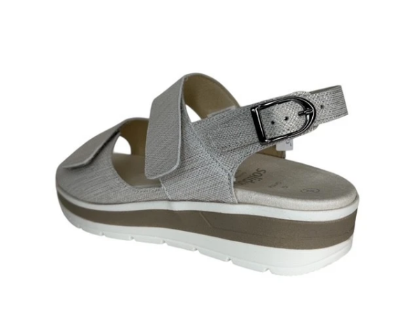 Solidus Greta sandaal wit metallic G