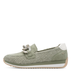 Tamaris Moccassin sage groen Dames