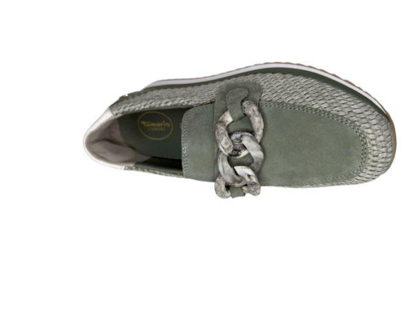 Tamaris Moccassin sage groen Dames