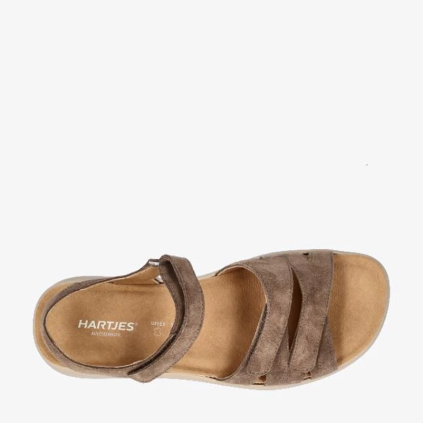 Hartjes Woogie stone velour sandaal H