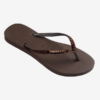 Havaianas Slim glitter cafe d.bruin