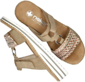 Rieker Slipper beige porcellian Dames