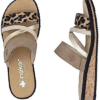 Rieker Slipper multi colour taupe beige