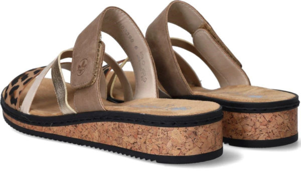 Rieker Slipper multi colour taupe beige