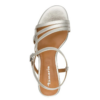 Tamaris Sandaal met hak metallic