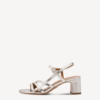 Tamaris Sandaal met hak metallic
