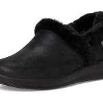 Skechers Cozy escape zwarte pantoffel slip-ins