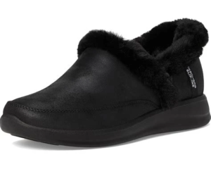 Skechers Cozy escape zwarte pantoffel slip-ins