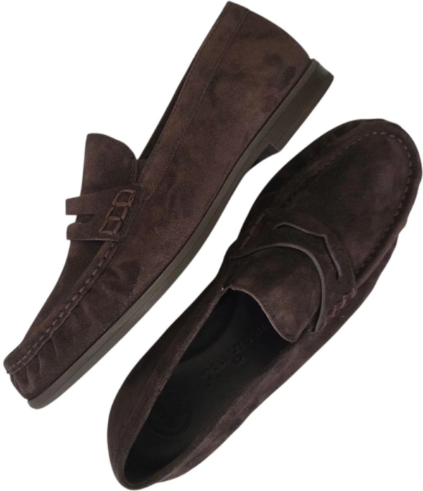 Paul Green moccassin bruin soft suede mocca