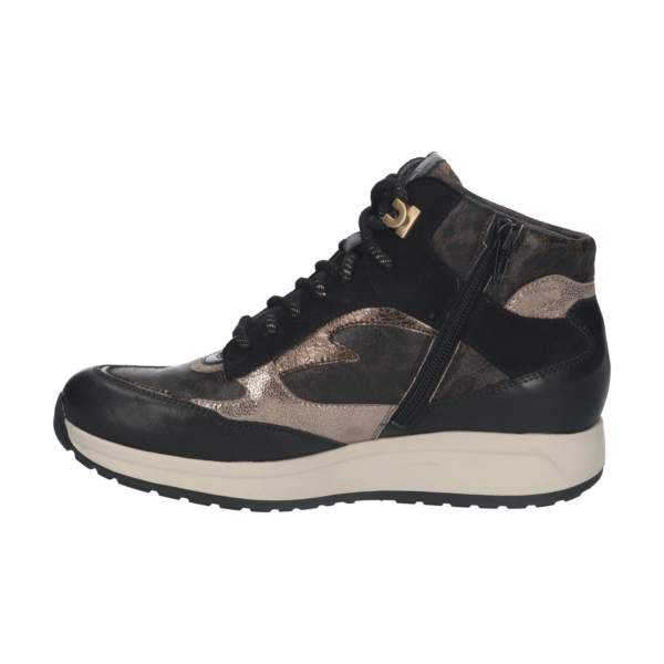 Durea Sneaker zwart smog taupe H