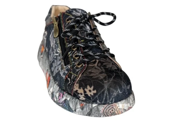 Laura V. Nikito dorian d.blauw print sneaker