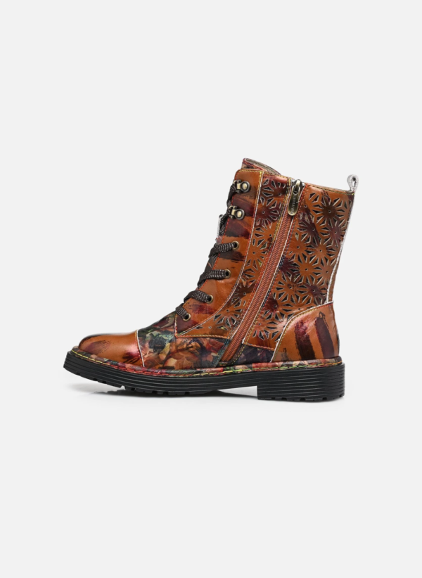 Laura Vita Incaso bikerboot bruin bewerkt