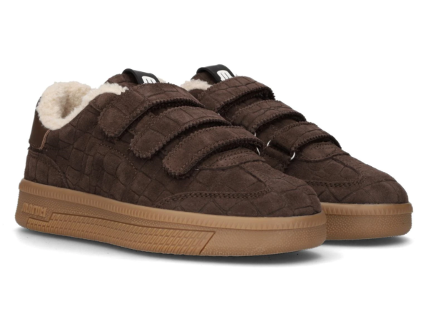 Maruti Yana suede bruin klittenband