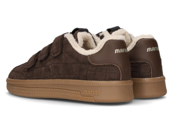 Maruti Yana suede bruin klittenband