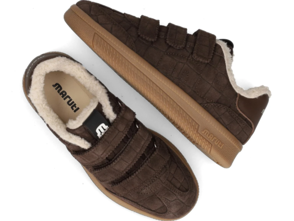 Maruti Yana suede bruin klittenband