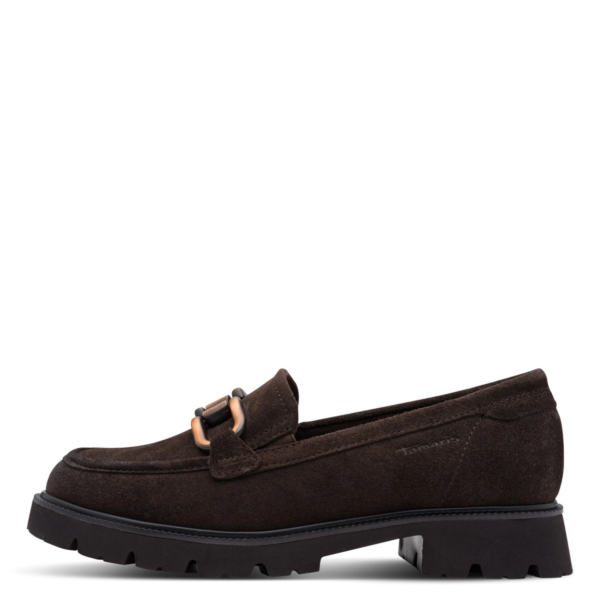 Tamaris Moccassin mocca suede